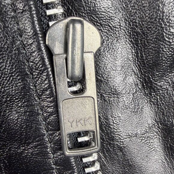 Vintage 80s 90s Leather Black Biker Moto Jacket, Paragon,Thinsulate Tassel Style - Picture 15 of 15